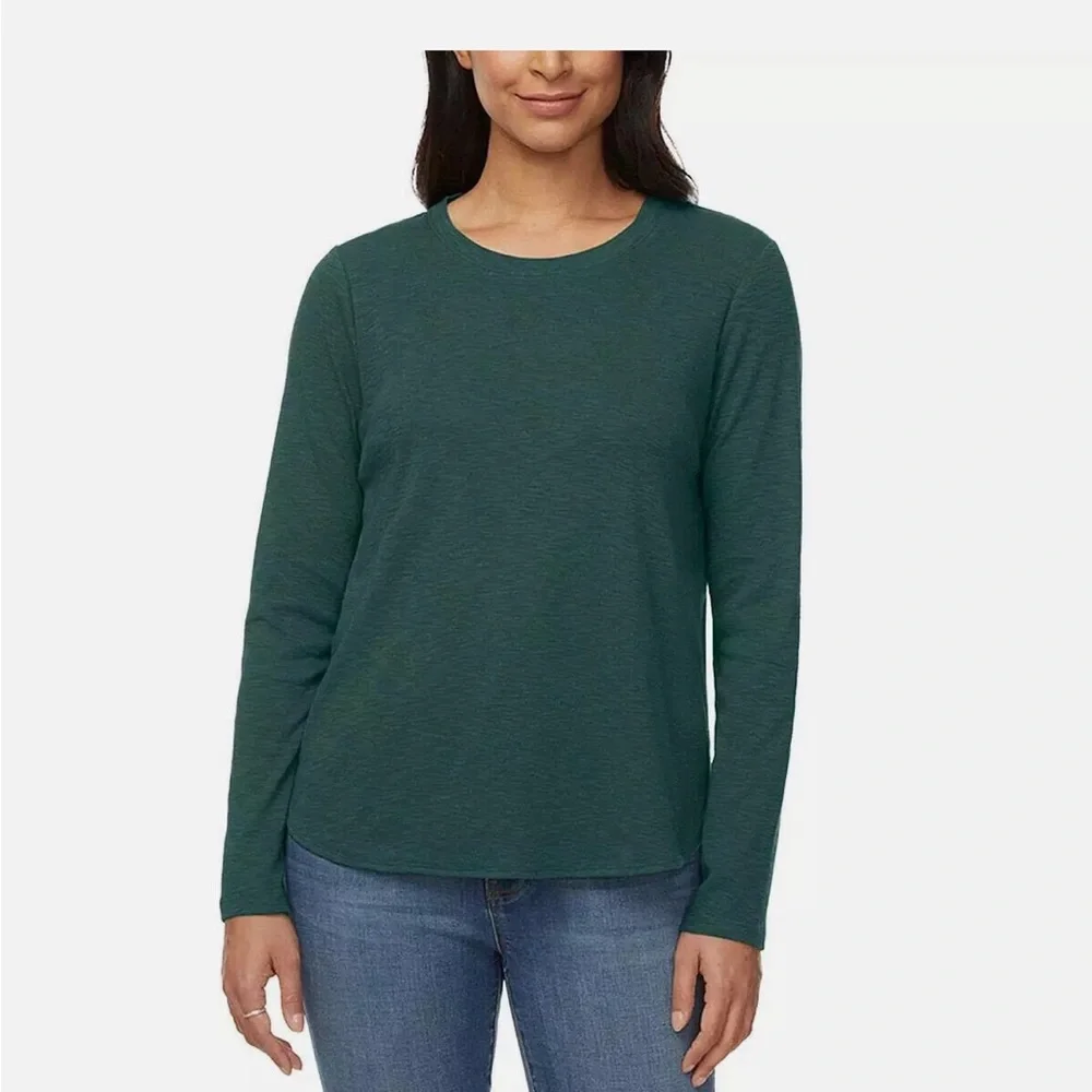 4-pack Kirkland Signature 100% Cotton Women’s Long Sleeve Slub Tee Shirt, Small - Picture 2 of 14